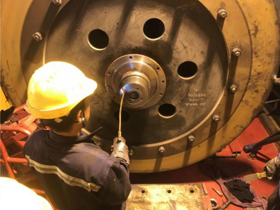 港口岸橋起重機卷筒故障的緊急修復