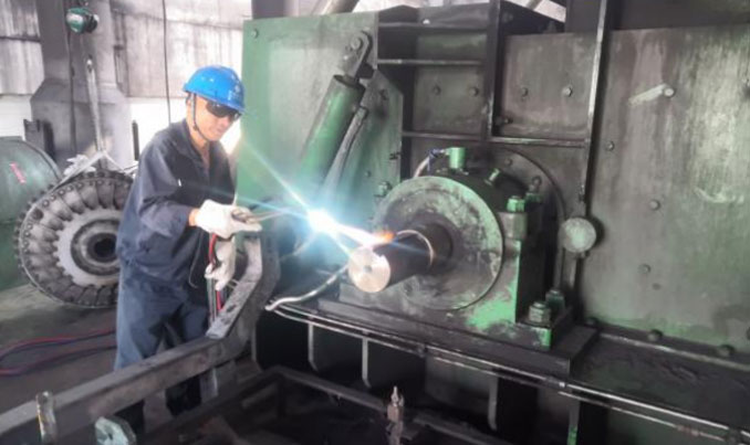 發(fā)電廠碎煤機軸承位磨損修復資訊通報